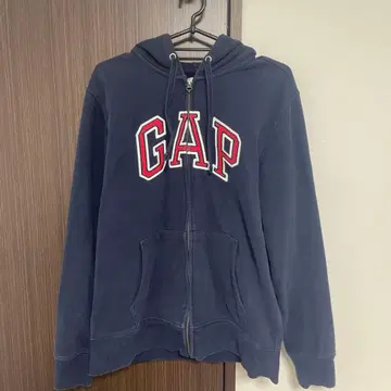 GAP 네이비 프론트 지퍼 후드티 S