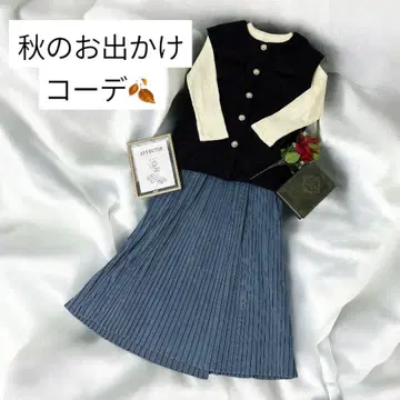 새상품급 가을 코디 묶음 판매 아즈노우아즈 스커트 코듀로이 베스트 펄