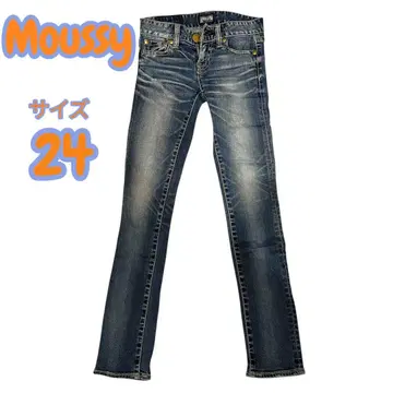 moussy 데님 팬츠 스키니 슬림 레그 데님 여성용 사이즈 24