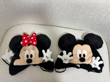 미키 미니 귀도리 모자 2세트