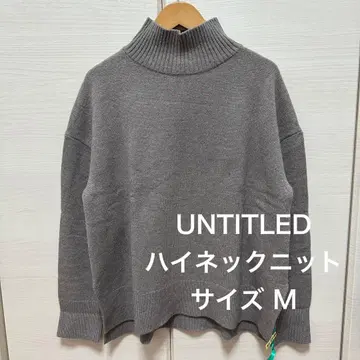 UNTITLED 하이넥 니트 니트