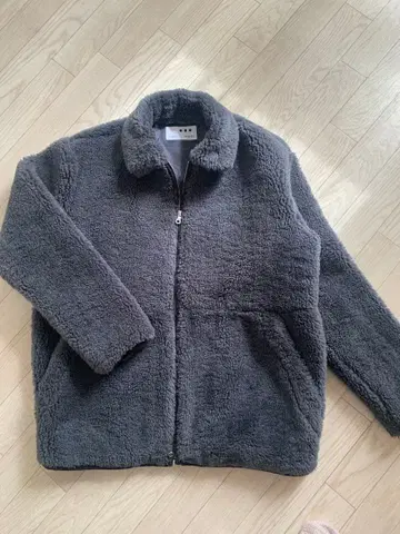 새상품급 쓰리닷 업사이클 에코퍼 블루종 그레이 S