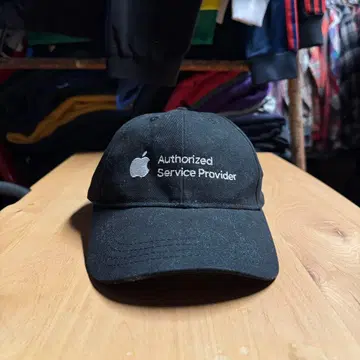 Apple 애플 캡 챙 모자 블랙 새상품급 자수 기업 로고