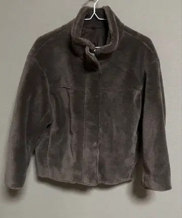 Utao: 여성용 F 사이즈 브라운 계열 플리스 자켓 USED품