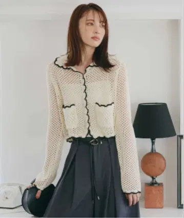 크로셰 니트 가디건