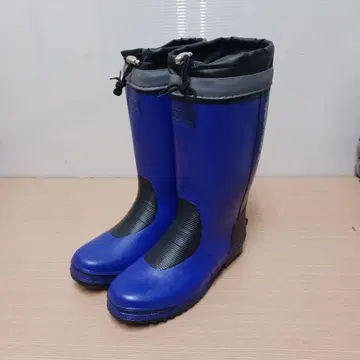 미사용 28cm 방한 장화 메쉬입 홍진고무 블루저 G5721MW