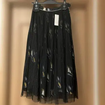 cocodeal 꽃무늬 블랙 샤샤 스커트 1