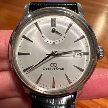 ORIENT STAR 자동 와인딩 손목시계 실버