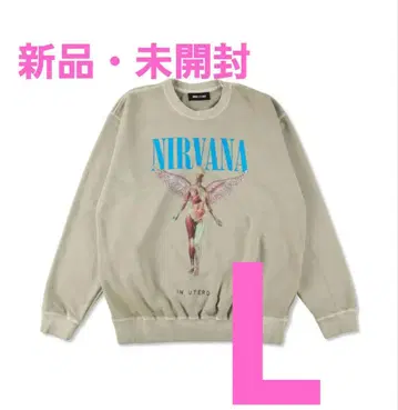 [ 새상품 ] WIND AND SEA 닐바나 크루넥 맨투맨 L