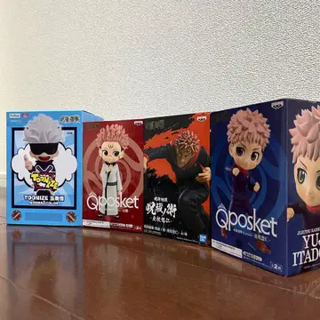 [ 미개봉 새상품 ] 주술회전 Qposket 피규어 4체 세트 한정품