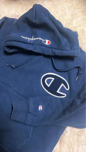 Champion 네이비 후드티 S