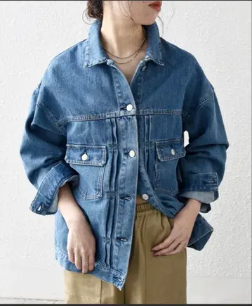 SHIPS any 세탁기 사용 가능 데님 자켓