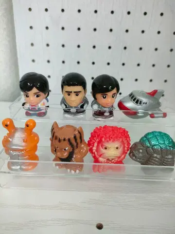 울트라맨 손가락 인형 피규어 8개 세트 대원 괴수