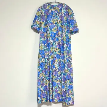 빈티지 80s 꽃무늬 레트로 원피스