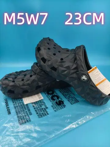 크록스 블랙 크로그 M5W7 23CM 4