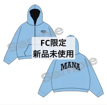 마나카 마나 최애 어필 집업 후드티 후르츠 지퍼