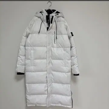 GAP 갭 남성용 다운 코트 롱 코트 다운 80% 화이트