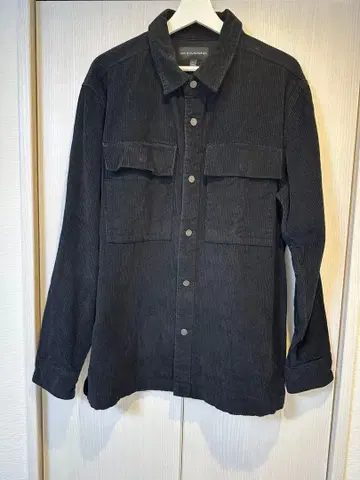 NO BOUNDARIES 블랙 코듀로이 셔츠 M