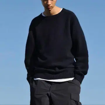 arrow57 다나카 씨 스웨터 네이비 xs