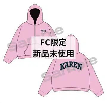 마츠모토 카렌 최애 어필 집업 후드티 후르츠 지퍼