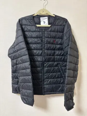 새상품급 U.S POLO ASSN 얇고 가벼운 다운 자켓 / 3L 블랙