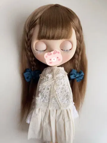 [ 당일 발송 ] brown 19 모헤어 가발 Blythe