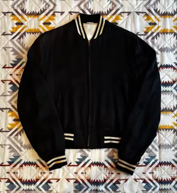 50s 개버딘 재킷 레이온 개버딘 블랙