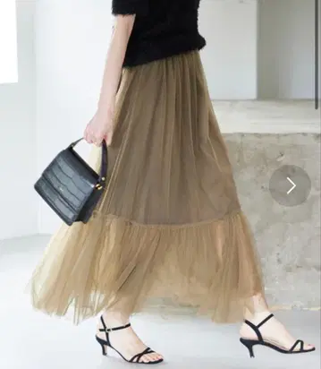 미사용 새상품 SLOBE IENA 플레어 스커트 M 올리브 이에나