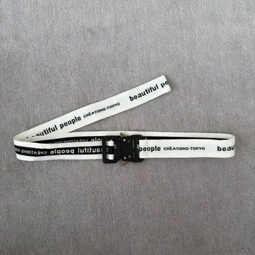 뷰티풀 피플 로고 프린트 벨트