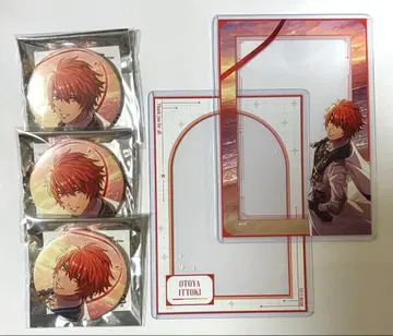 우타프리 AGF 이토키 오토야 캔뱃지 x 3 경질 카드 케이스