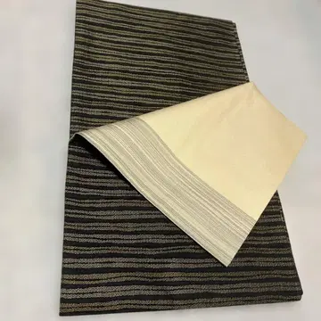 오비 진흙 염색 블랙 줄무늬 미사용