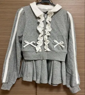 옷깃 바이컬러 맨투맨 세트 evelyn