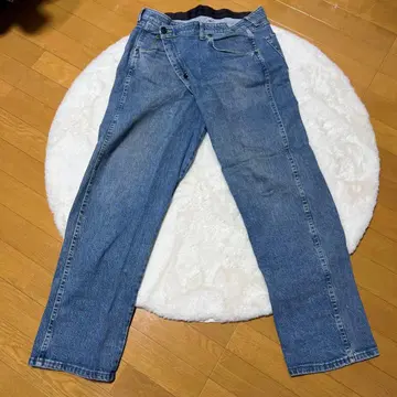 스트레이트 레그 데님 팬츠 파랑