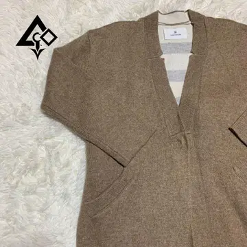 LADY MADE [ FREE ] 울 혼방 가디건 벨트 포함 포켓