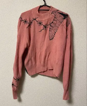 sacai dr.woo 자수 디자인 니트 스웨터