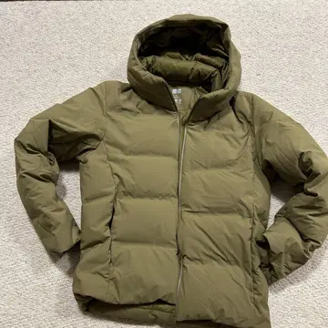 심리스 다운 후드티