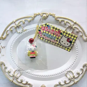 지역 한정 헬로키티 하치조지마 한정판 노랑팔팔 스트랩