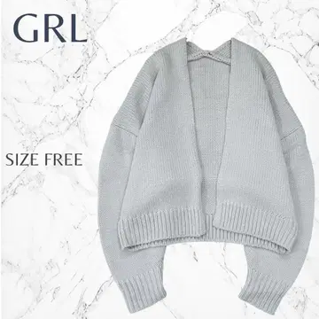 그레일 심플 페미닌 캐주얼 겉옷 니트 가디건 프리