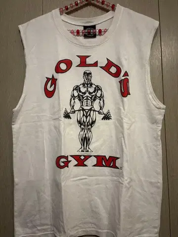 GOLD'S GYM 탱크탑 L 사이즈 화이트