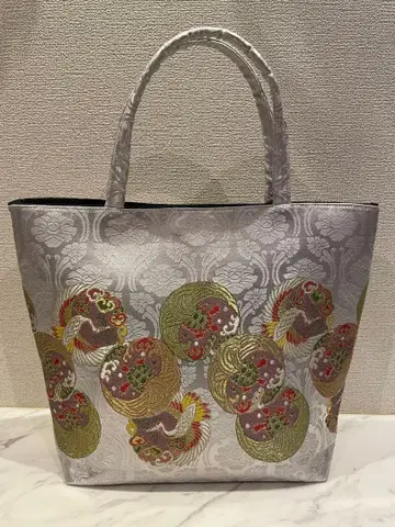 실버 일본풍 무늬 일본 의류용 백, 일본풍 잡화