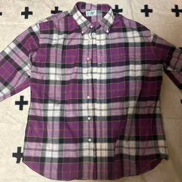 Crocodile 체크 무늬 셔츠 M 사이즈