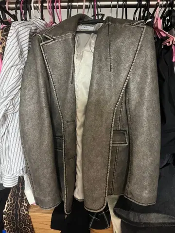 [ SLY ] 페이크 가죽 자켓 브라운