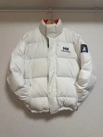헬리 한센 다운 자켓 리버서블 화이트 레드