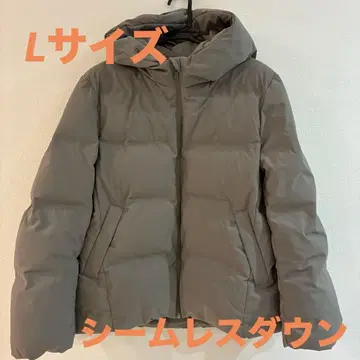 유니클로 심리스 다운 그레이 L 사이즈