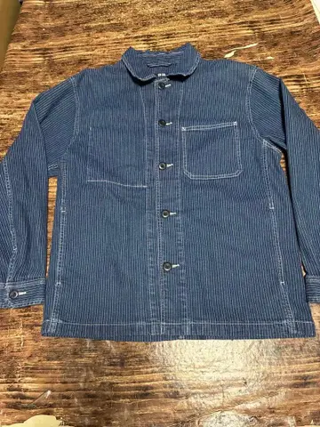 유니클로 UNIQLO 워배시 스트라이프 커버올 M