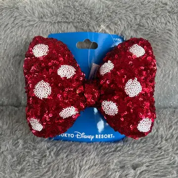 디즈니 머리끈 미니 빨간색