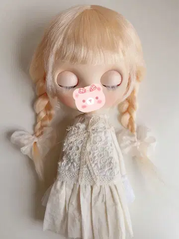 [ 당일 발송 ] orange 17 모헤어 가발 Blythe