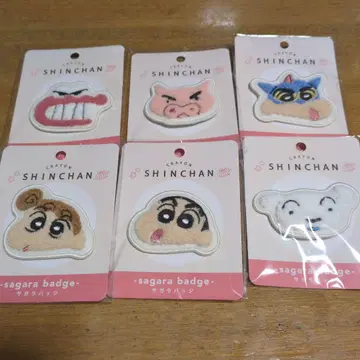 짱구는 못말려(크레용 신짱) 사가 배지 6개 세트