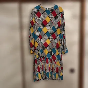 MONTE D'ORO 기하학 패턴 원피스