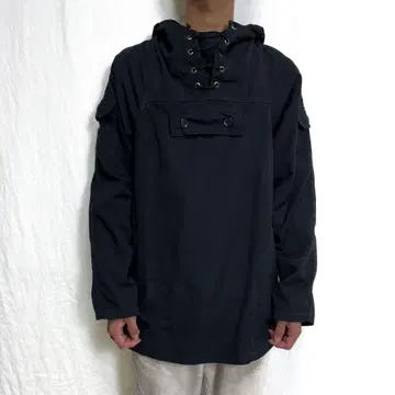 고품질 60s 유로 빈티지 아노락 후드티 스노우 파카 스모크